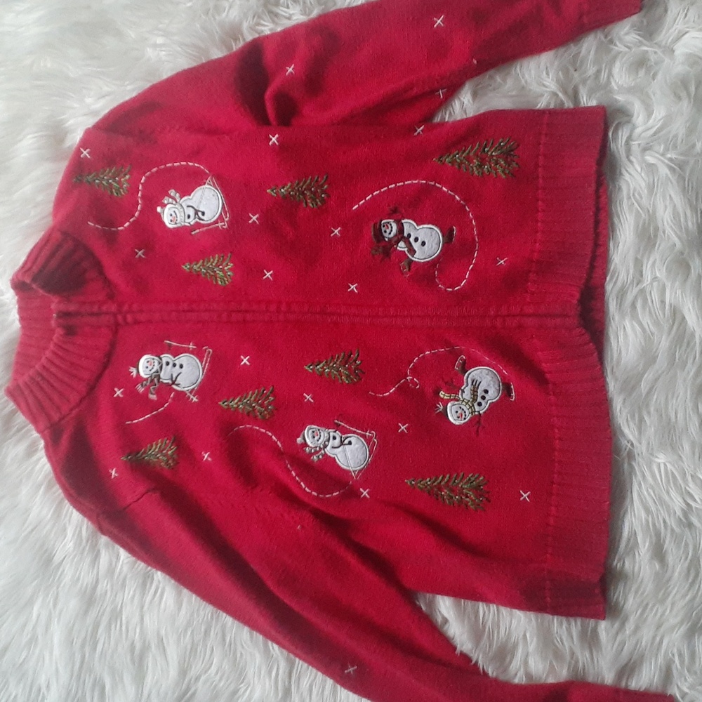 Wish for Joy Ugly Red Christmas Sweater Size Medium (10-12)